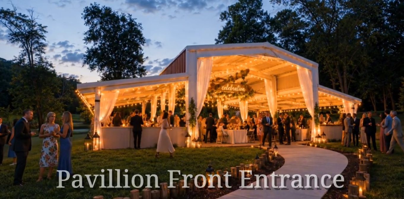 Front entrance of the Cloud 9 Wedding Pavilion